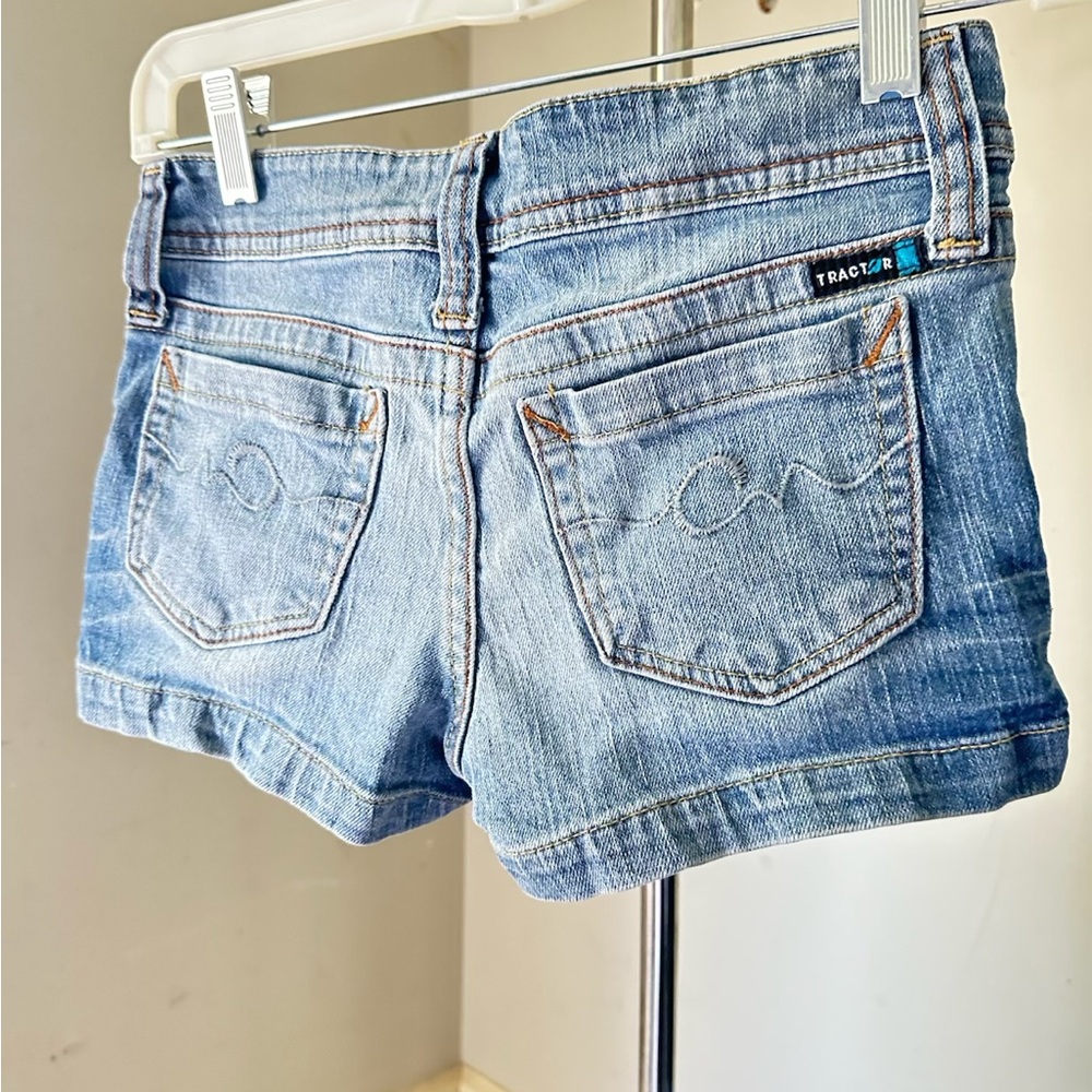 Tractr Light Blue Jean Shorts